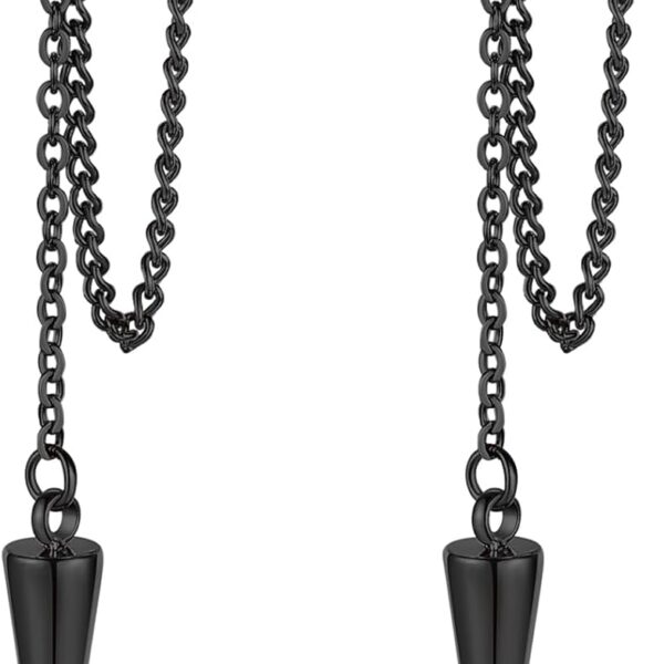 Gold Tone Chain Earrings With Spikes; Punk/Gothic/Steampunk Style